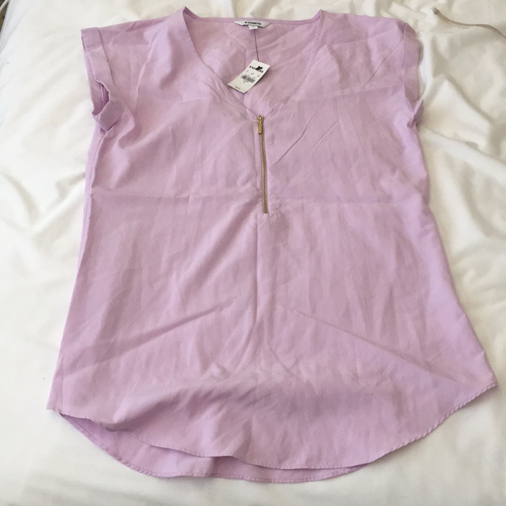 Express capsleeve blouse